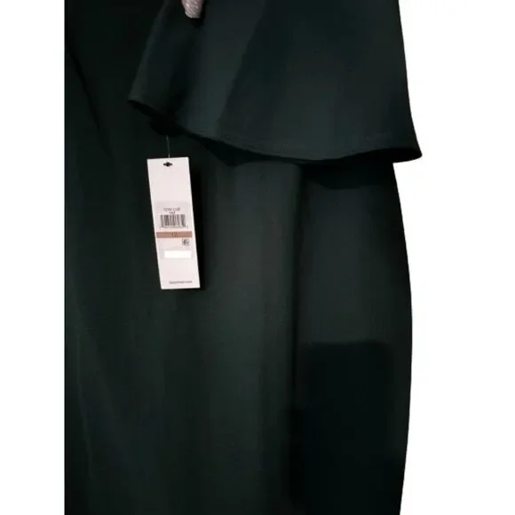 Calvin Klein 3/4 Bell Sleeve Boat Neck Sheath Dress, Green, Size 12 NWT - Picture 6 of 8